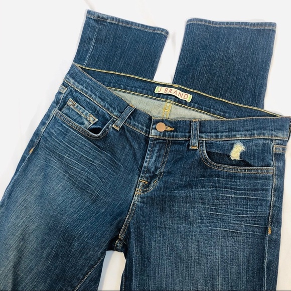 J Brand Jeans Pencil Leg Distressed Jeans - Picture 4 of 8